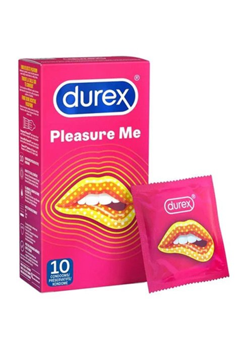Durex - Pleasure Me - Condooms met ribbels en noppen - 10 stuks