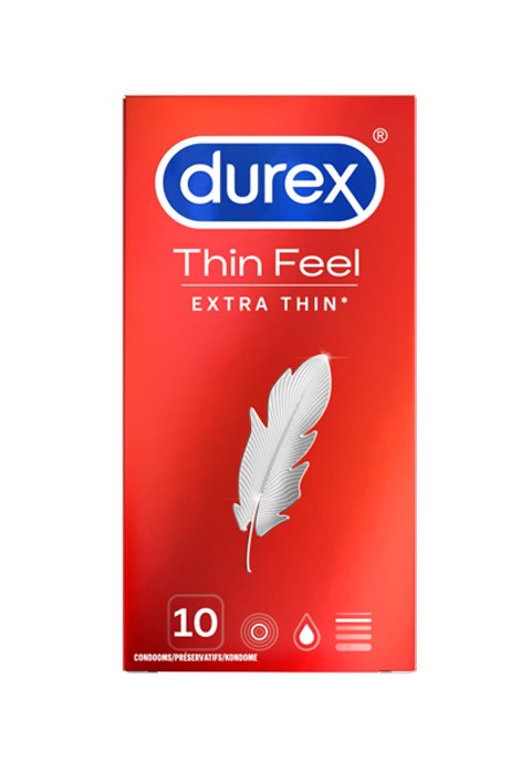 Durex Thin Feel Extra Thin - Condooms - 10 stuks