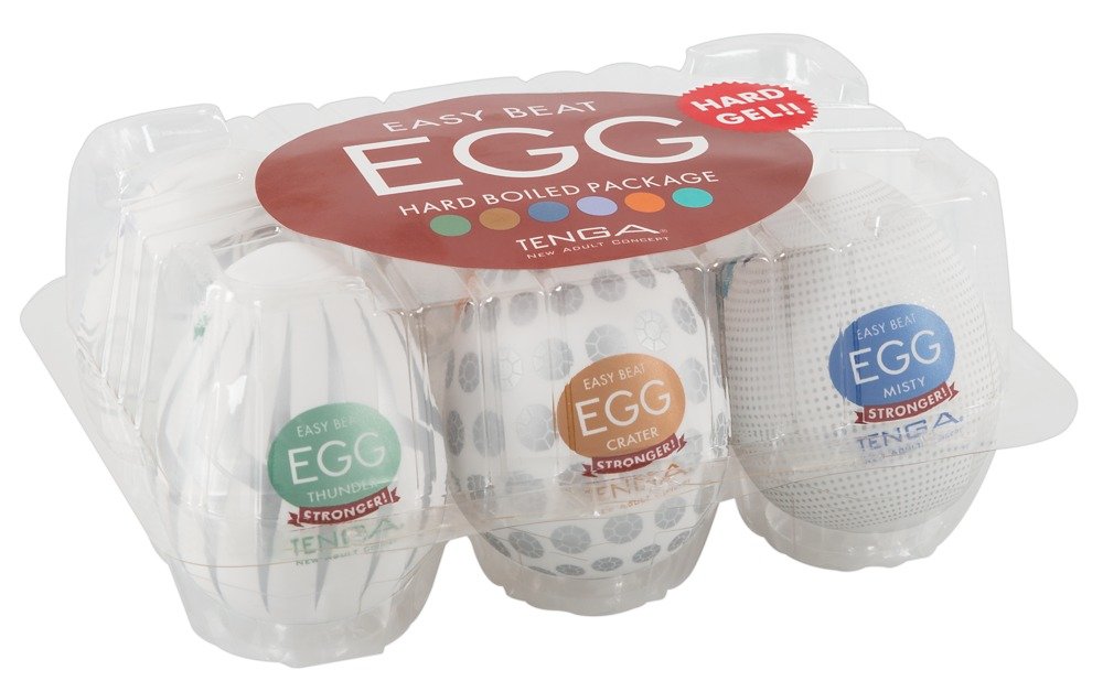 TENGA - Egg Variety Pack Hard Boiled - Set van 6 masturbators