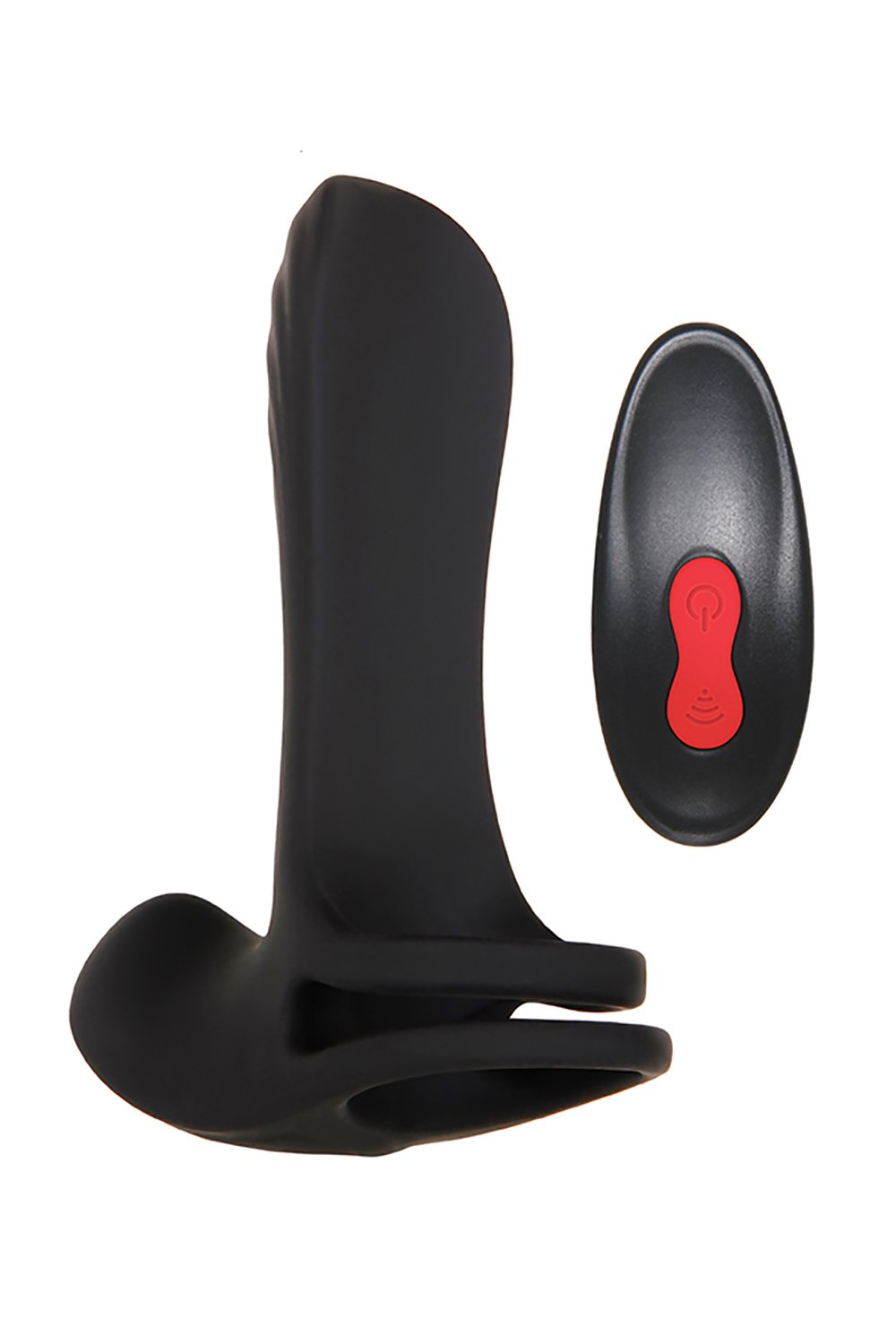 Vibrerende penisvergroter met clitorisstimulator en afstandsbediening Zero Tolerance