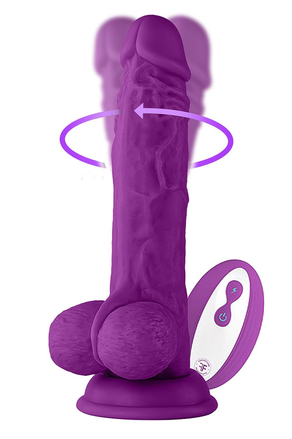 FemmeFunn - Vortex - Turbo Baller - Realistische roterende vibrator met balzak