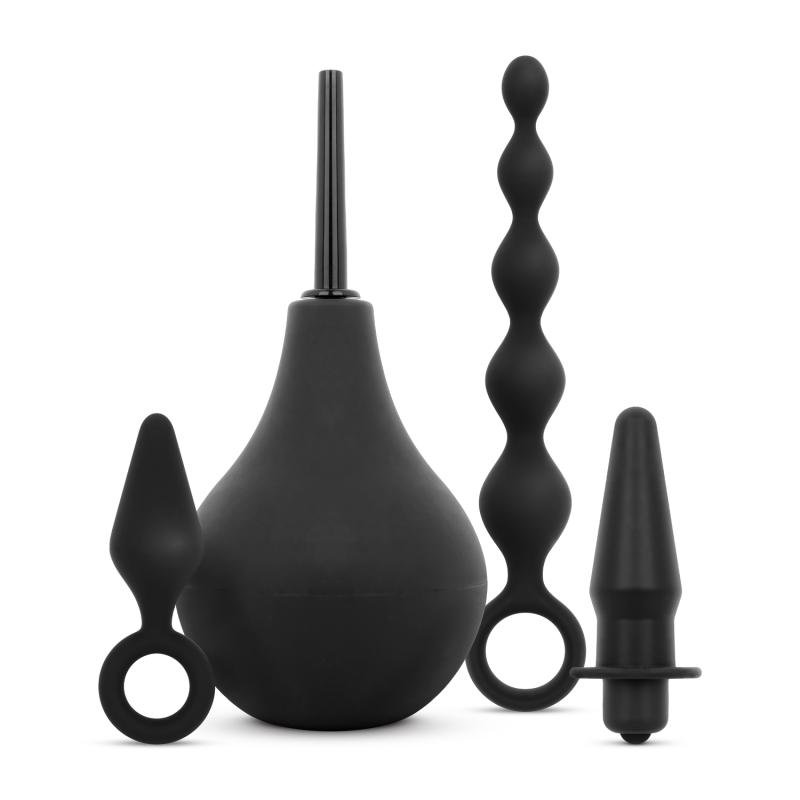 Anale Plug en Douche Set - Zwart