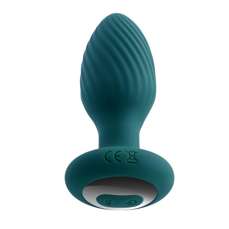 Evolved - Spinning Tail Teaser Buttplug - Teal