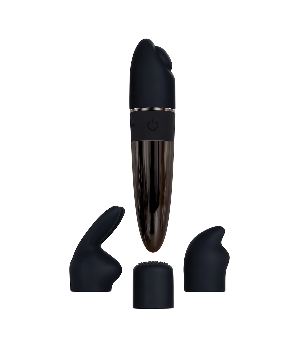 Evolved - Tiny treaures - Bullet vibrator met opzetstukken set - 5-delig