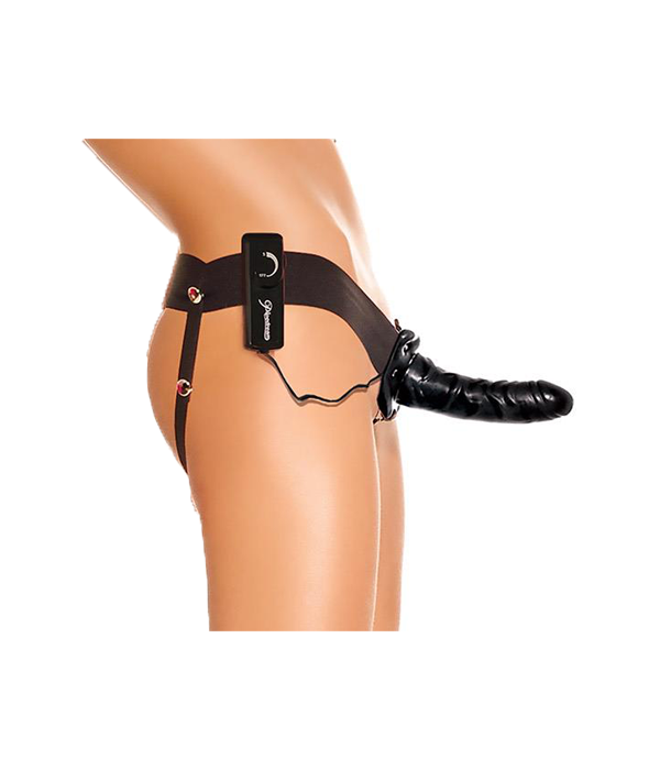 Fetish Fantasy Series - Unisex vibrerende holle strapon - 17 cm