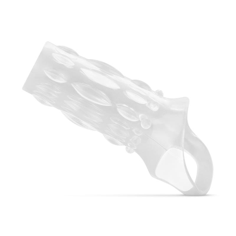 Genopte Open Penis Sleeve - Transparant
