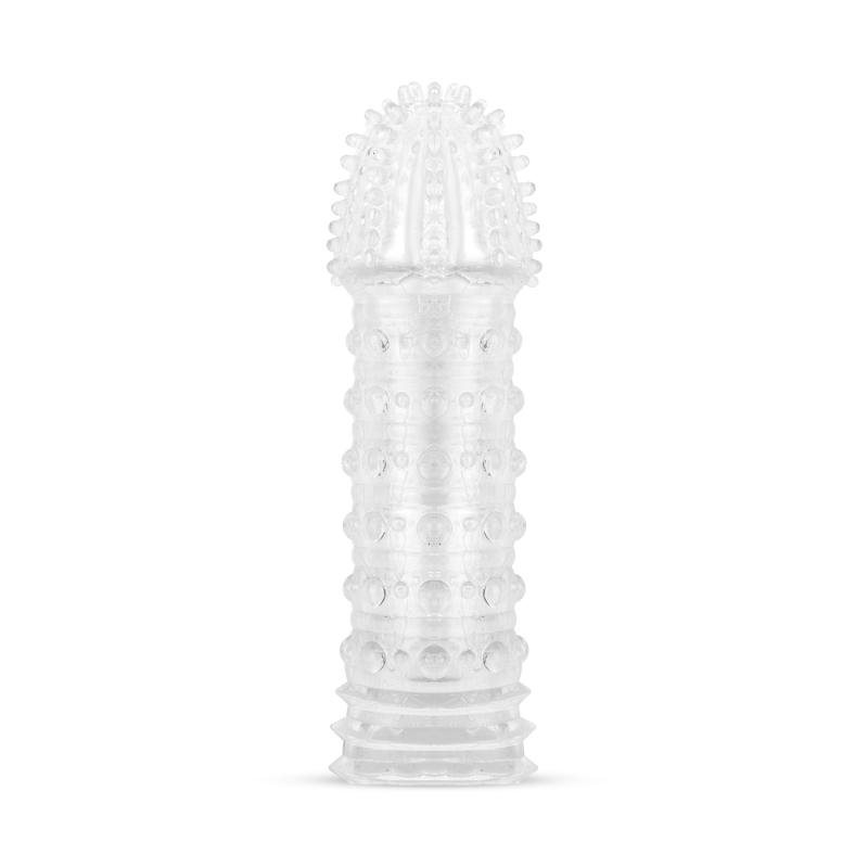 Genopte Penis Sleeve - Transparant
