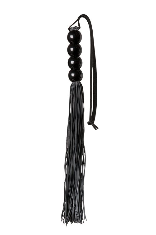 Guilty Pleasure - Siliconen flogger met kralen handvat