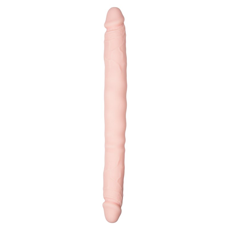 Huidkleurige dubbele dildo