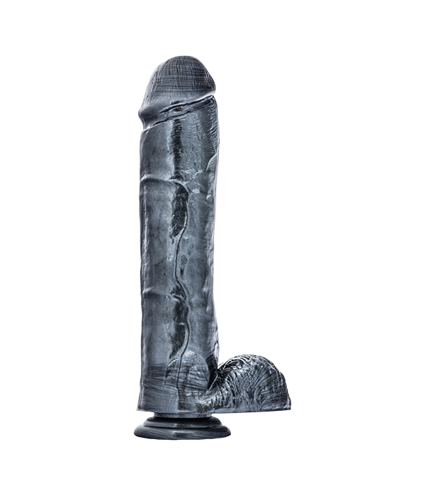 Jet - Onyx - Dildo met zuignap en ballen - 29,2 cm