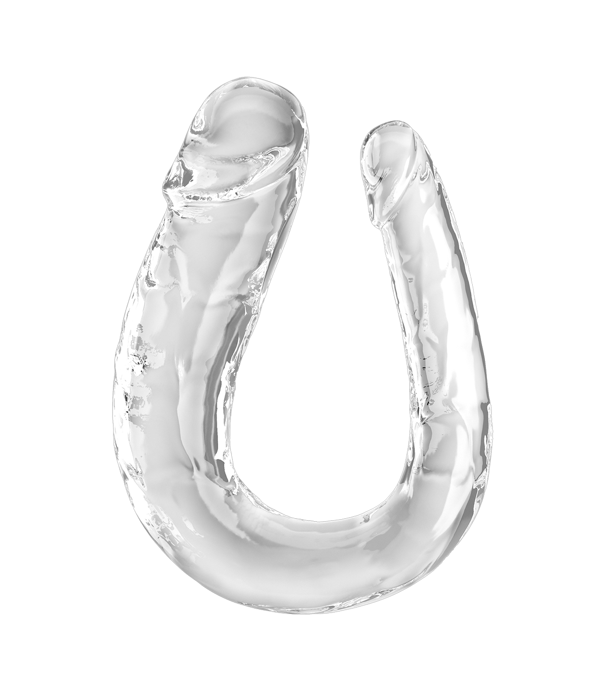 King Cock Clear - Large Double Trouble - Dubbele dildo