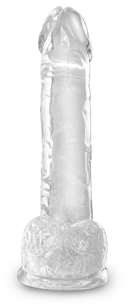 King Cock - Dildo met zuignap en ballen - 20,3 cm