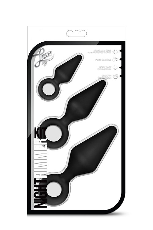 Luxe by Blush - Night Rimmer - 3-delige buttplug set