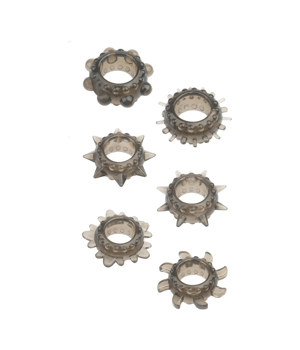MenzStuff - Rekbare cockring set - 6 stuks