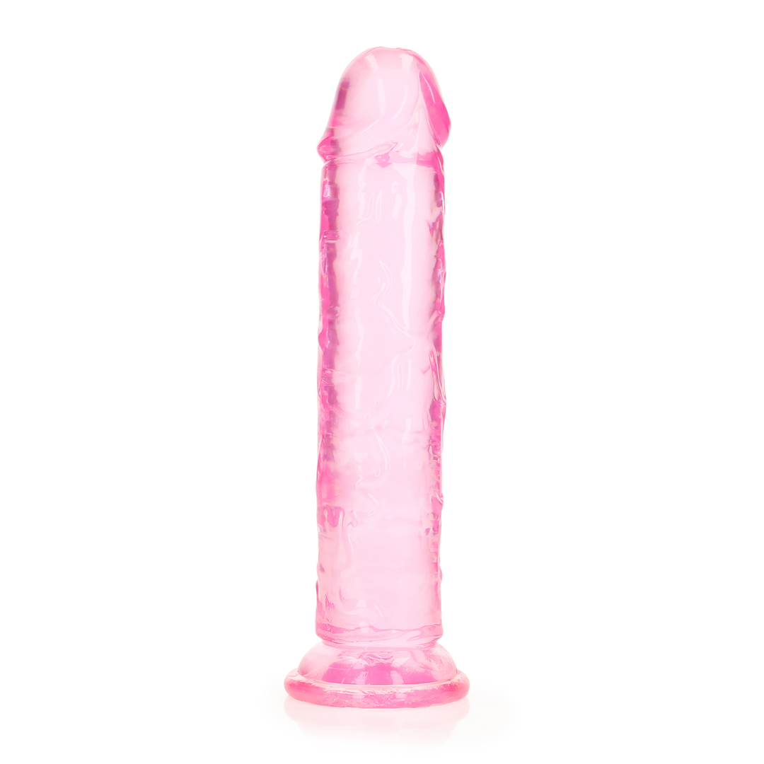 RealRock Crystal Clear Dildo 18 cm Blauw