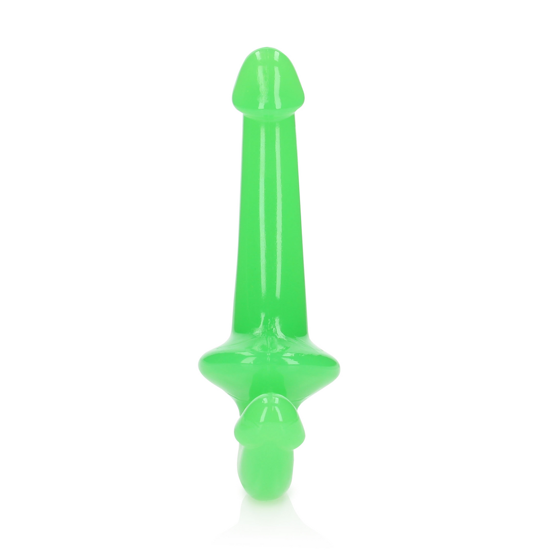 RealRock Voorbind Dildo Glow In The Dark 13,5 Cm Roos
