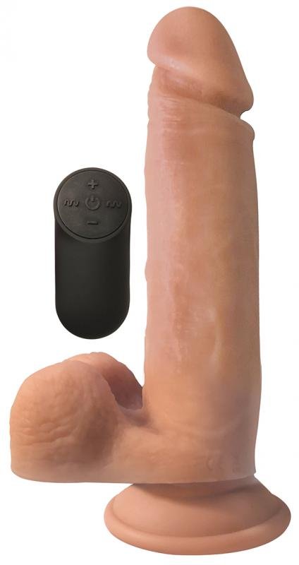Realistische Vibrerende Dildo Met Zuignap - Beige