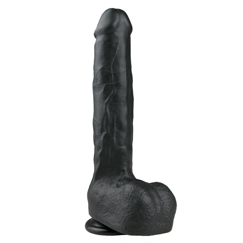 Realistische dildo 29,5 cm - Zwart