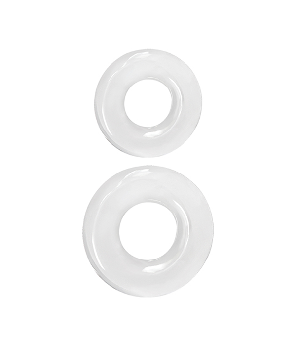 Renegade - Double Stack - Doorzichtige cockring set - 2 stuks