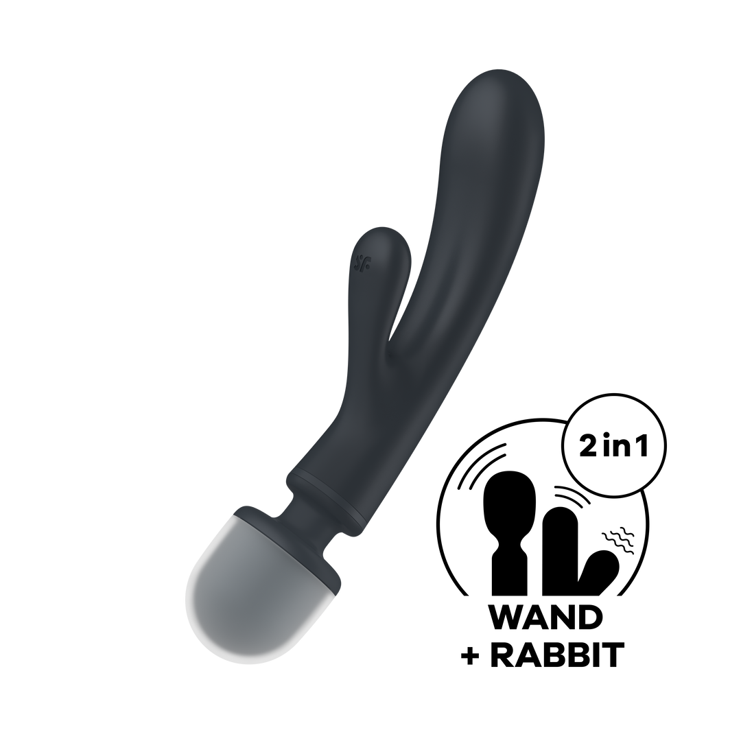 Satisfyer Triple Lover Hybrid Wand Vibrator 21 cm Roos
