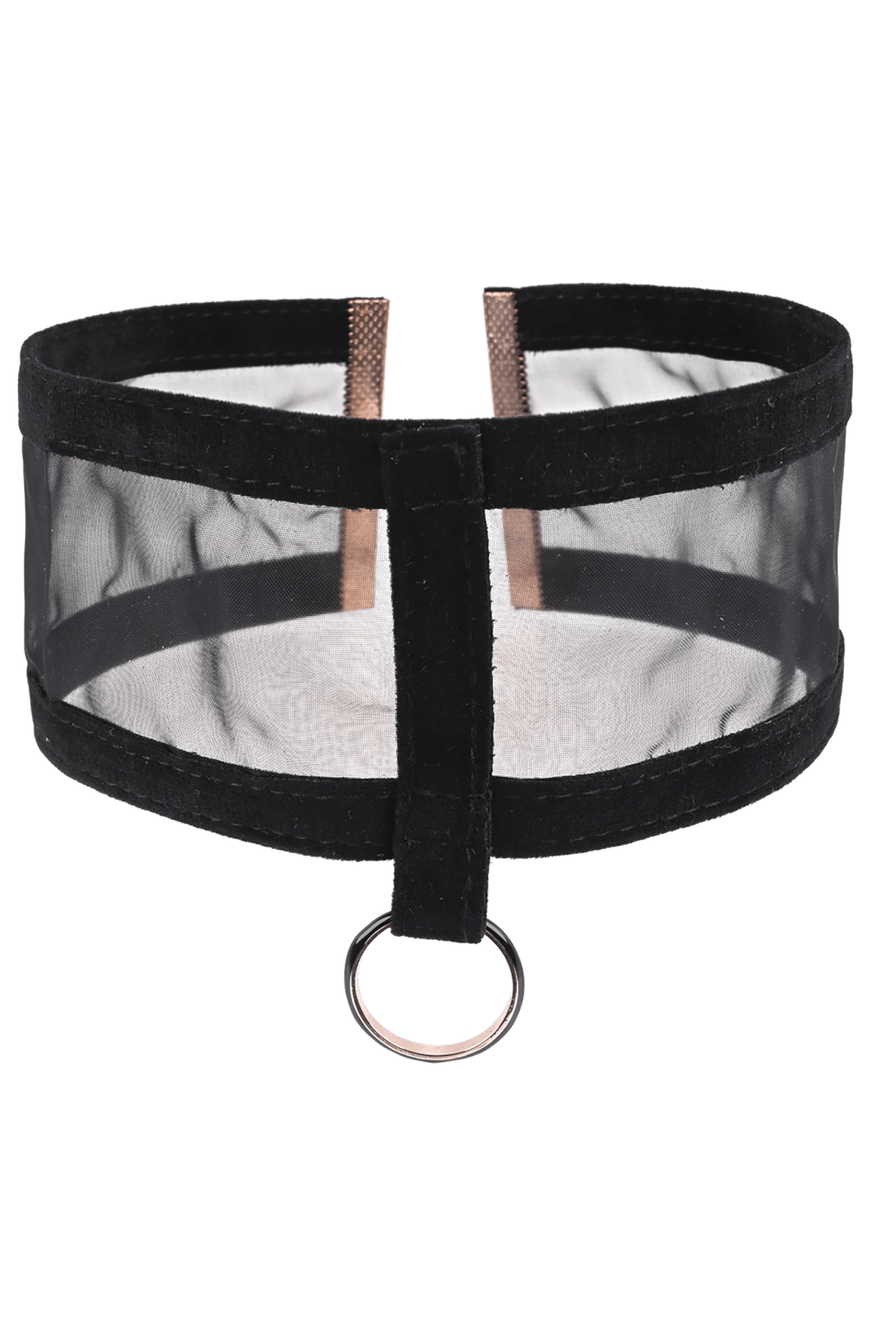 Sex and Mischief - Transparante halsband met O-ring