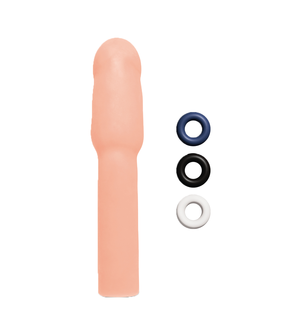 Size Up - Flexibele penisverlenger met grote kop - 21,1 cm