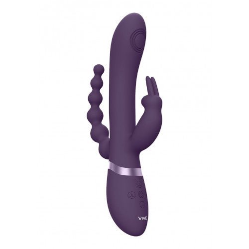 Vive Rini Vibrator Triple Fun 23 Cm Zwart
