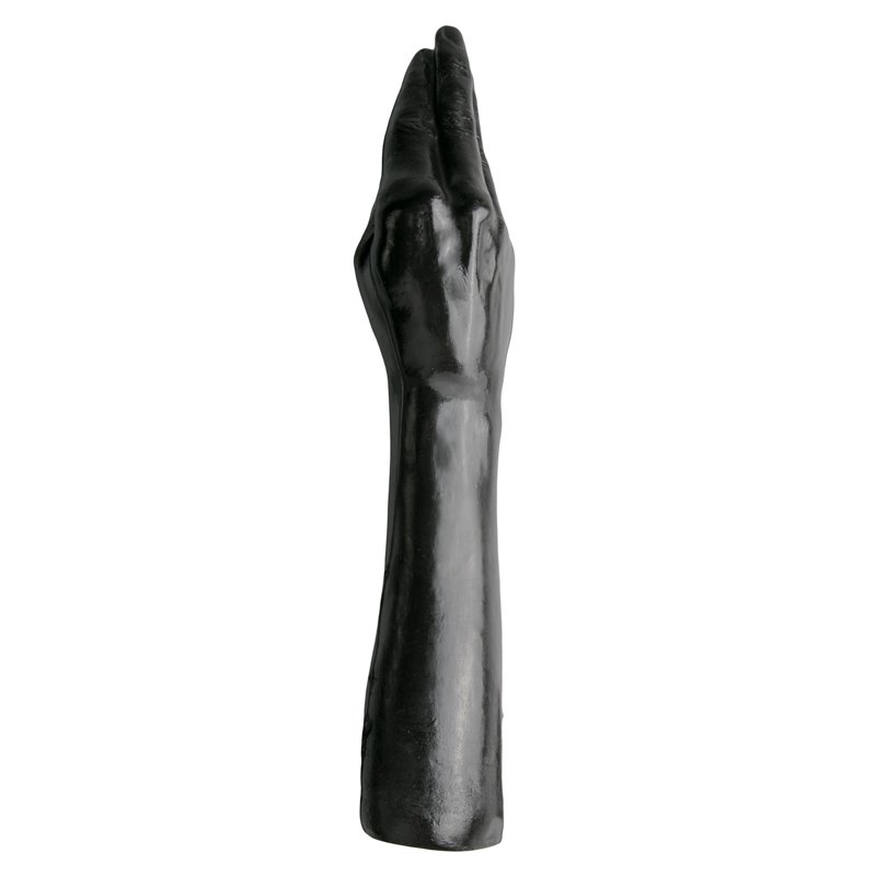 Zwarte realistische fisting dildo