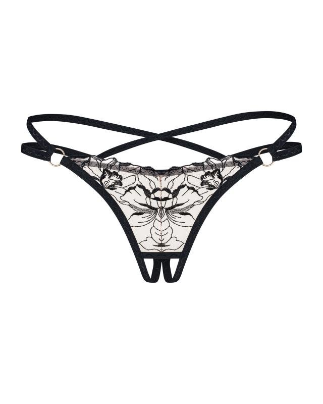 Obsessive - Vila Blanes Kruisloze String - Zwart