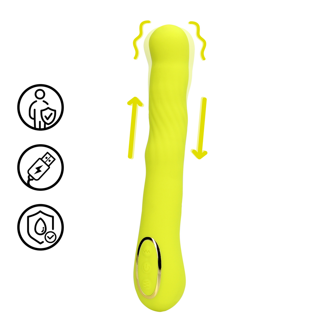 Loveline Wiggle G-spot Vibrator Lime Passion 24 cm