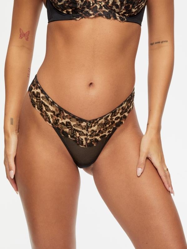 Sexy Kanten Planet String - Animal Multi
