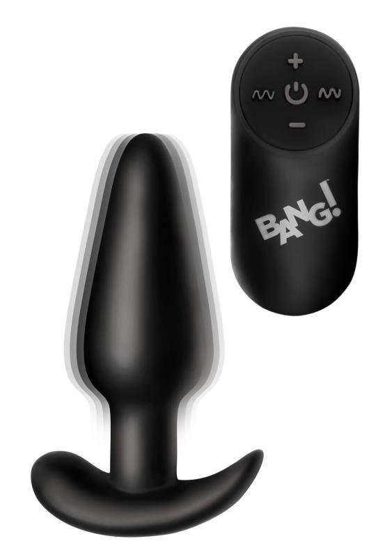 BANG! - Vibrerende Anaalplug met Afstandsbediening -Zwart
