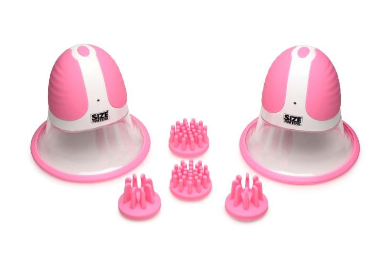 SIZE MATTERS - Roterende Tepelzuigers - 4 Opzetstukken