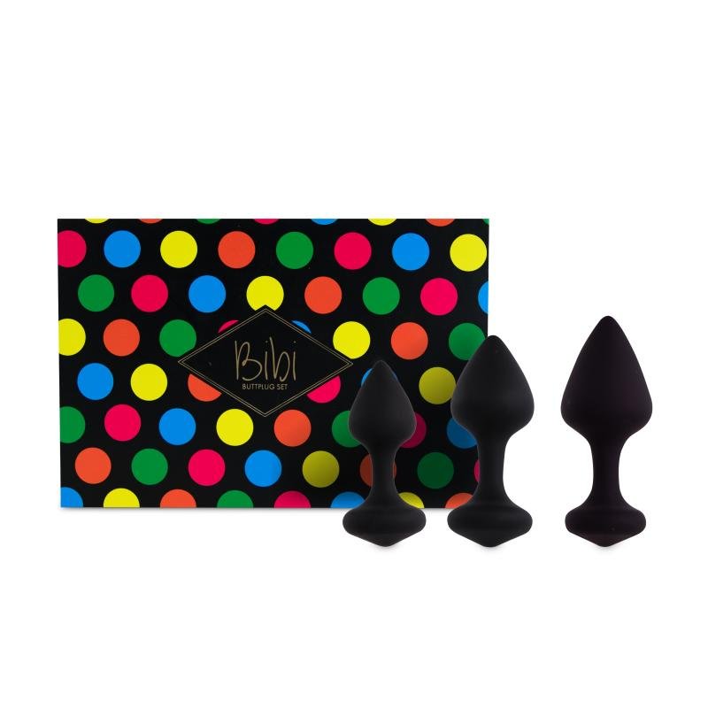 FeelzToys - Bibi Butt Plug Set 3 stuks - Zwart