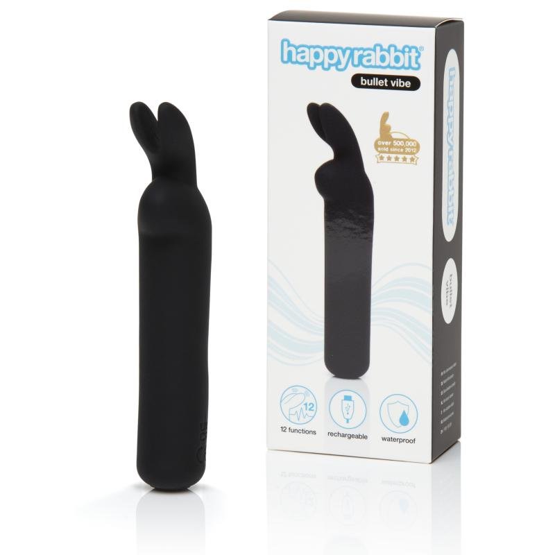 Happy Rabbit - Bullet Vibrator - Oplaadbaar & Zwart