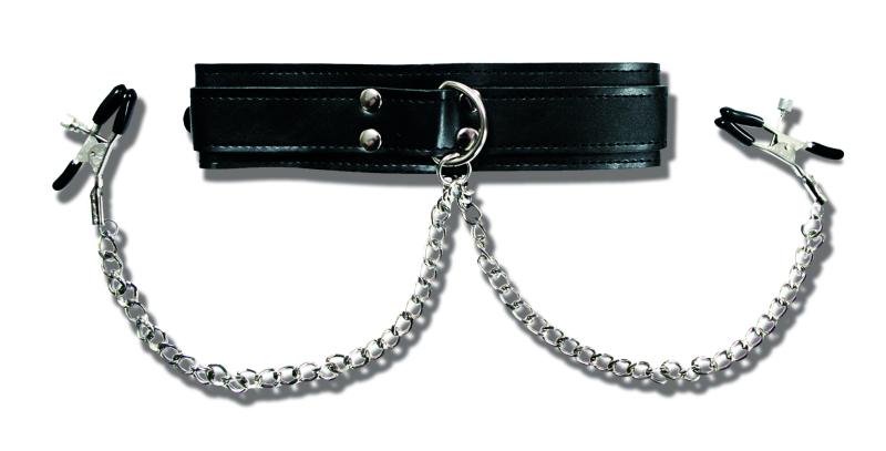 Sportsheets- Halsband met tepelkemmen