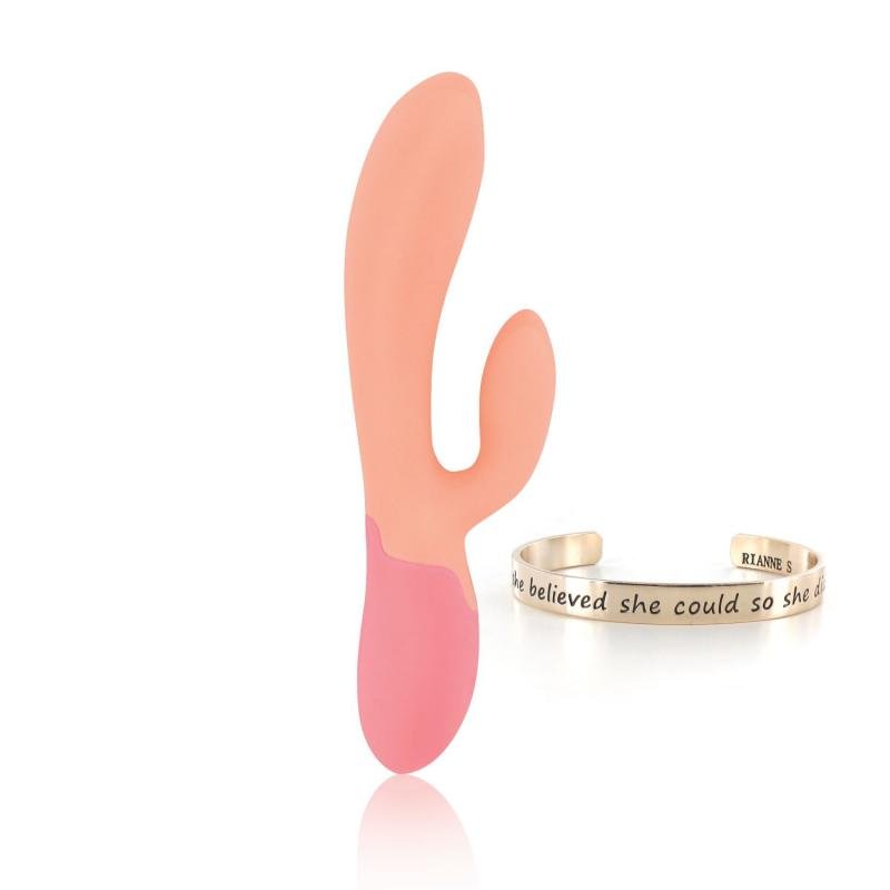 RS - Essentials - Xena Verwarmende Rabbit Vibrator - Perzik