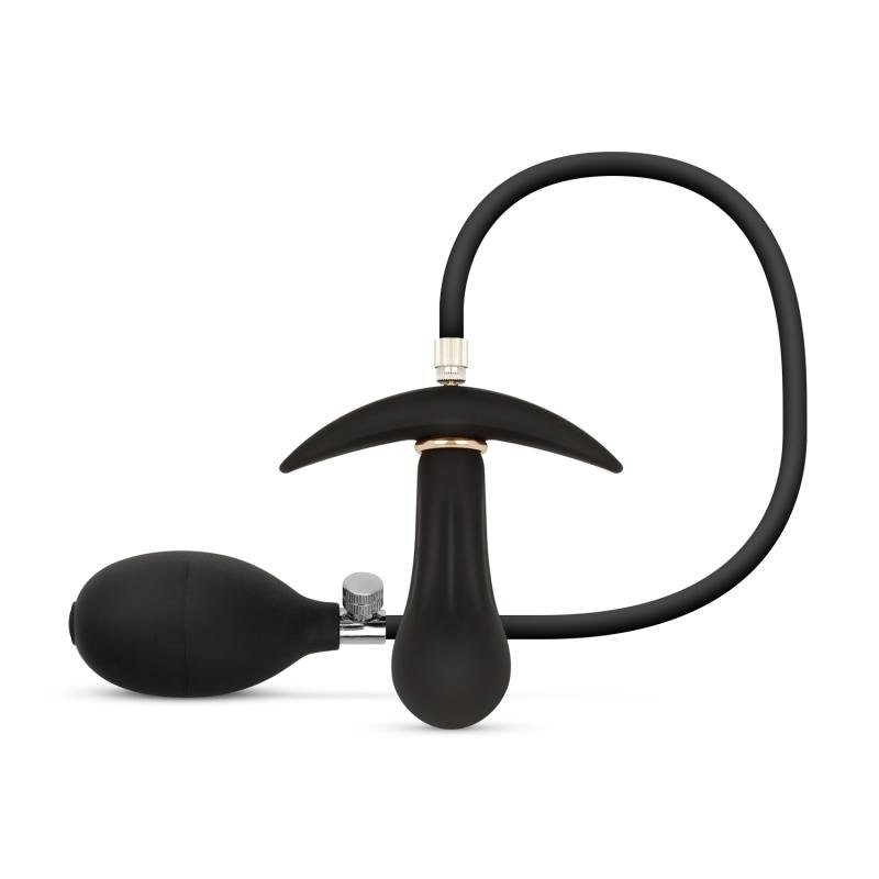 Anal Collection - Opblaasbare Buttplug met Pomp 8 cm - Zwart
