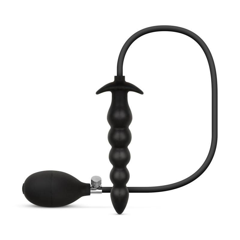Anal Collection - Opblaasbare Dildo met Pomp 20 cm - Zwart
