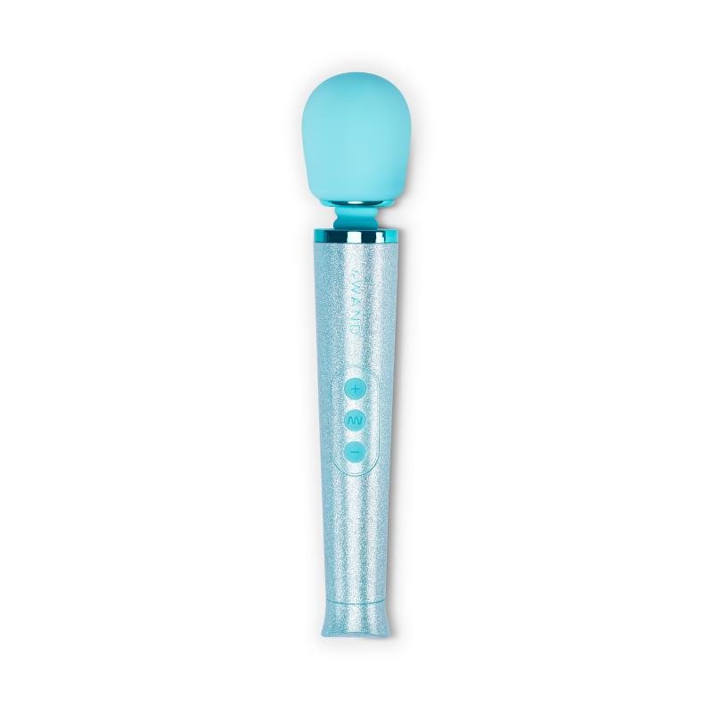Le Wand - Petite All That Glimmers Wand Vibrator - Blauw