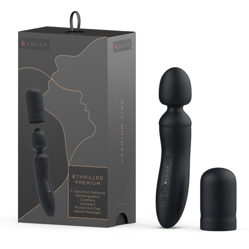 B Swish - BTHRILLED Premium Wand Vibrator - Zwart