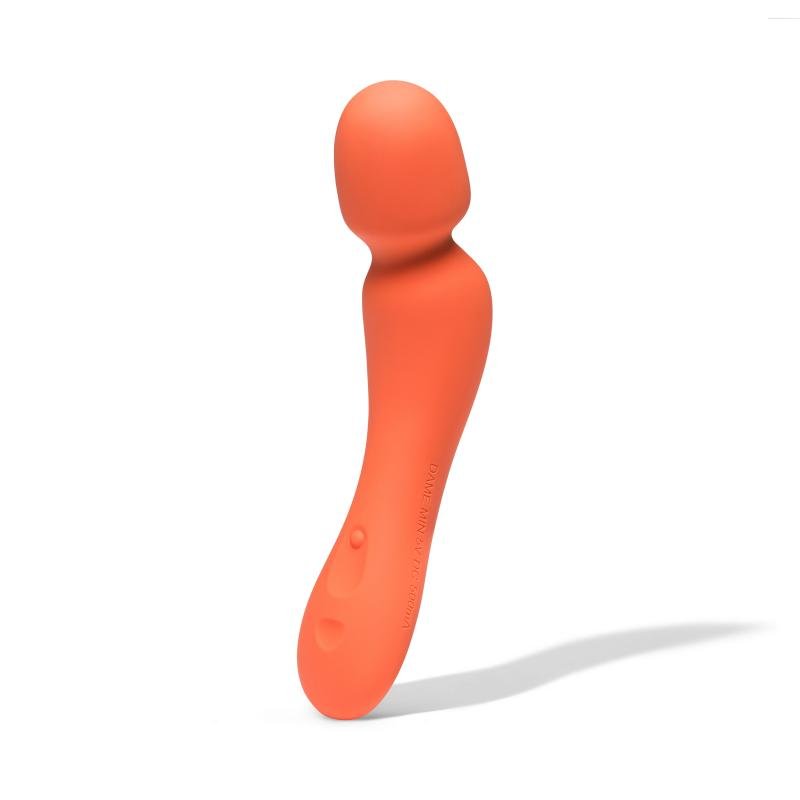 Dame - Min Mini Wand Vibrator - Papaya