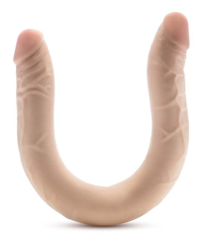 Dr Skin - Dr. Skin Plus 16,5" Buigzame Dubbele Dildo Beige