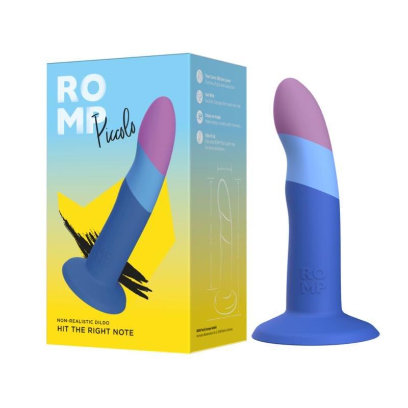 ROMP - Piccolo Vibrerende Dildo - Blauw