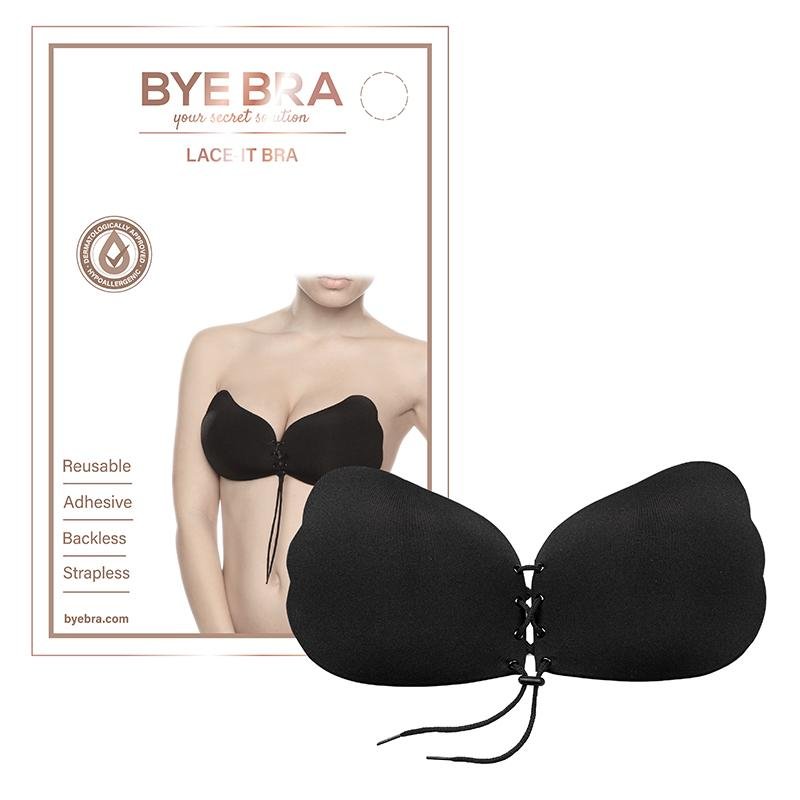 Bye Bra - Lace-It Bra Cup A Black