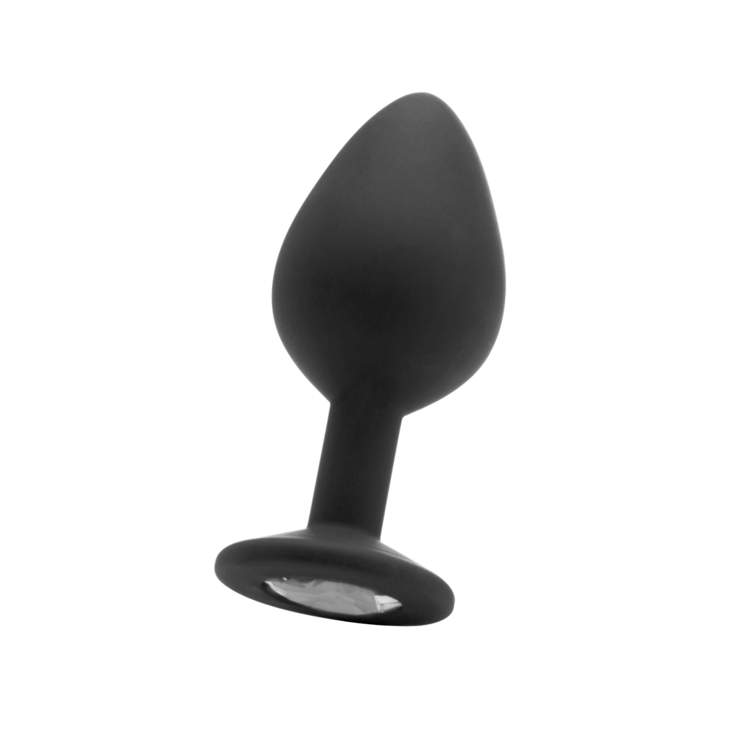 Ouch! Diamond Buttplug Zwart 8 cm