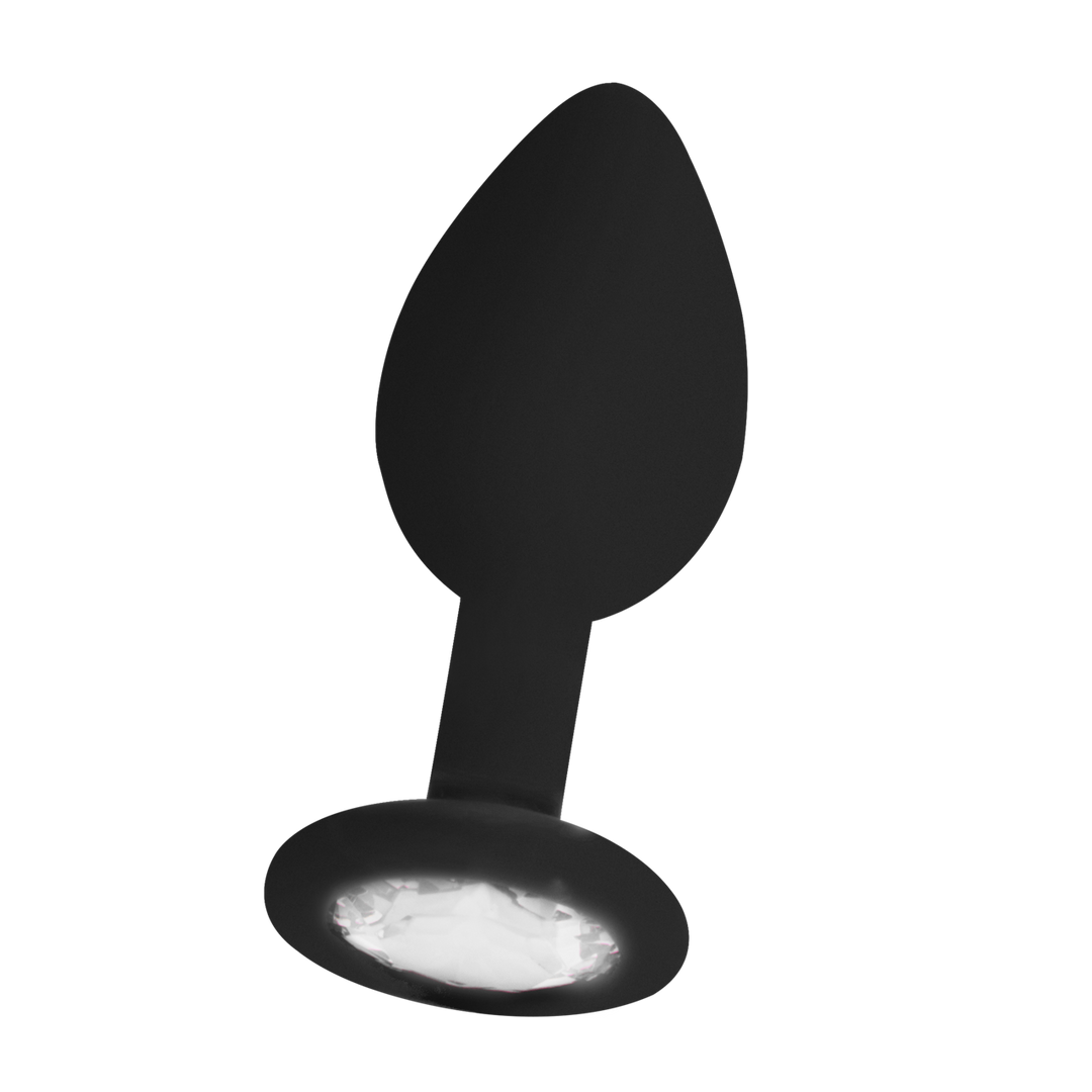 Ouch! Zwarte Buttplug 7 cm